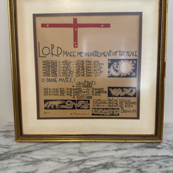 St Francis of Assisi Peace prayer framed print - Picture 4 of 14